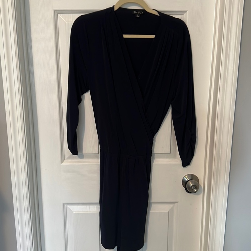 Tahari Navy Blue dress with shorts